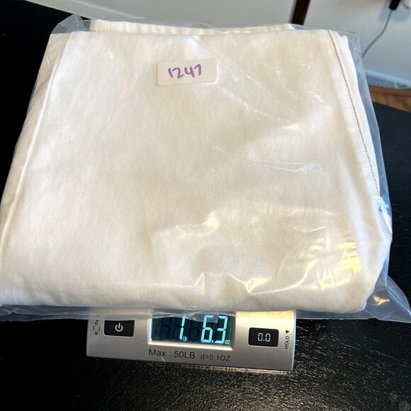 Rolla's Women 29 Classic Straight High Rise Regular Fit White Jeans Brown Trim - Picture 12 of 12